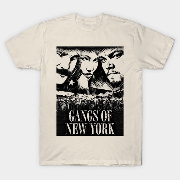 gangs of new york T-Shirt by RetroScribbles